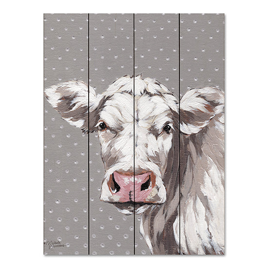 Michele Norman MN341PAL - MN341PAL - Francine - 12x16 Cow, Portrait, White Cow from Penny Lane