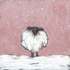 MN356 - Pastel Pink Winter Sheep - 12x12