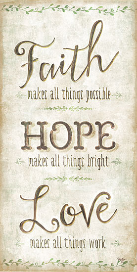 Mollie B. MOL1118 - Faith, Hope, Love - Faith, Hope, Love, Signs from Penny Lane Publishing