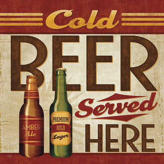 Mollie B. MOL1517 - Cold Beer Served Here - Beer, Signs, Bar from Penny Lane Publishing