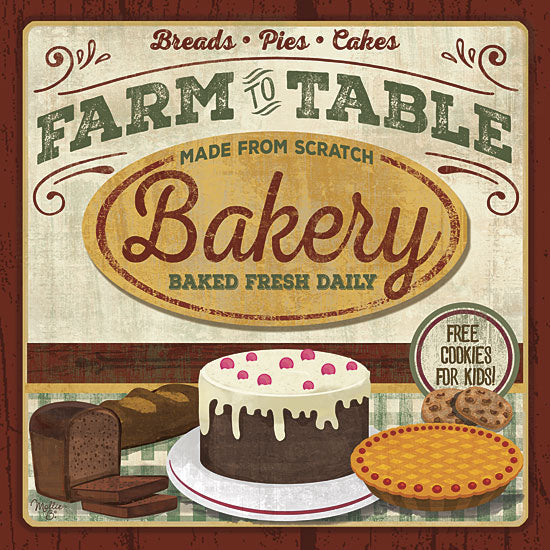 Mollie B. MOL1563 - Farm to Table Bakery - Bakery, Kitchen, Cake, Pies, Farm, Signs from Penny Lane Publishing