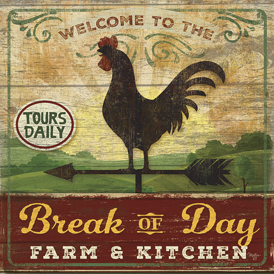 Mollie B. MOL1570 - Break of Day Rooster - Rooster, Farm, Kitchen, Signs from Penny Lane Publishing