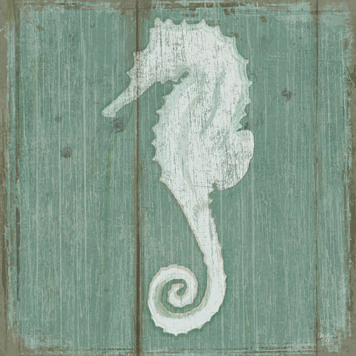 Mollie B. MOL1642 - Seahorse - Also available on Canvas and Wood Products. Seahorse, Aquatic, Animals, Coastal from Penny Lane Publishing