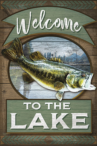 Mollie B. MOL1721 - Welcome to the Lake - Welcome, Lake, Bass, Fish from Penny Lane Publishing