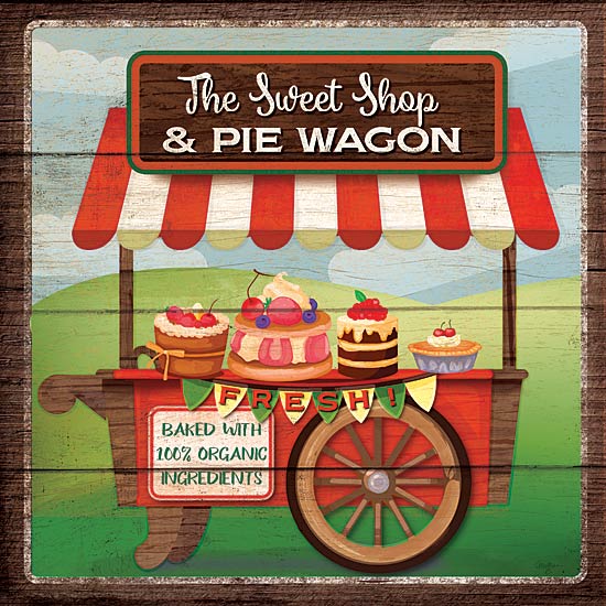 Mollie B. MOL1741 - The Sweet Shop & Pie Wagon - Pie Wagon, Food, Signs from Penny Lane Publishing