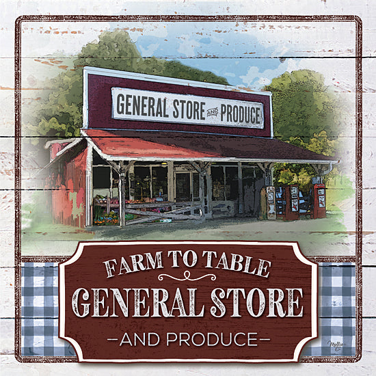 Mollie B. MOL2043 - MOL2043 - Farm to Table General Store - 12x12 Signs, Typography, General Store, Vintage, Produce from Penny Lane