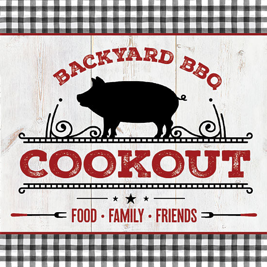 Mollie B. MOL2049 - MOL2049 - Backyard BBQ Cookout - 12x12 Signs, Typography, Backyard BBQ Cookout, Pig from Penny Lane