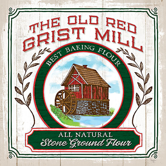 Mollie B. MOL2078 - MOL2078 - Grist Mill Flour - 12x12 Grist Mill, Kitchen, Flour, Baking, Signs from Penny Lane
