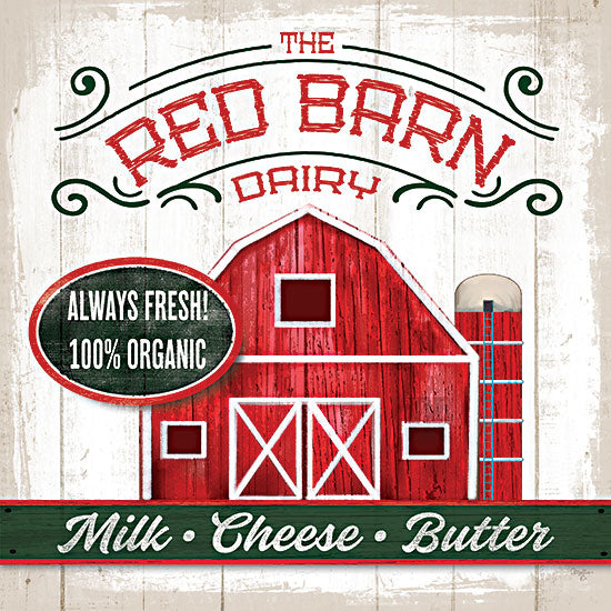 Mollie B. MOL2082 - MOL2082 - The Red Barn - 12x12 Barn, Farm, Dairy, Cows, Milk, Kitchen, Signs from Penny Lane