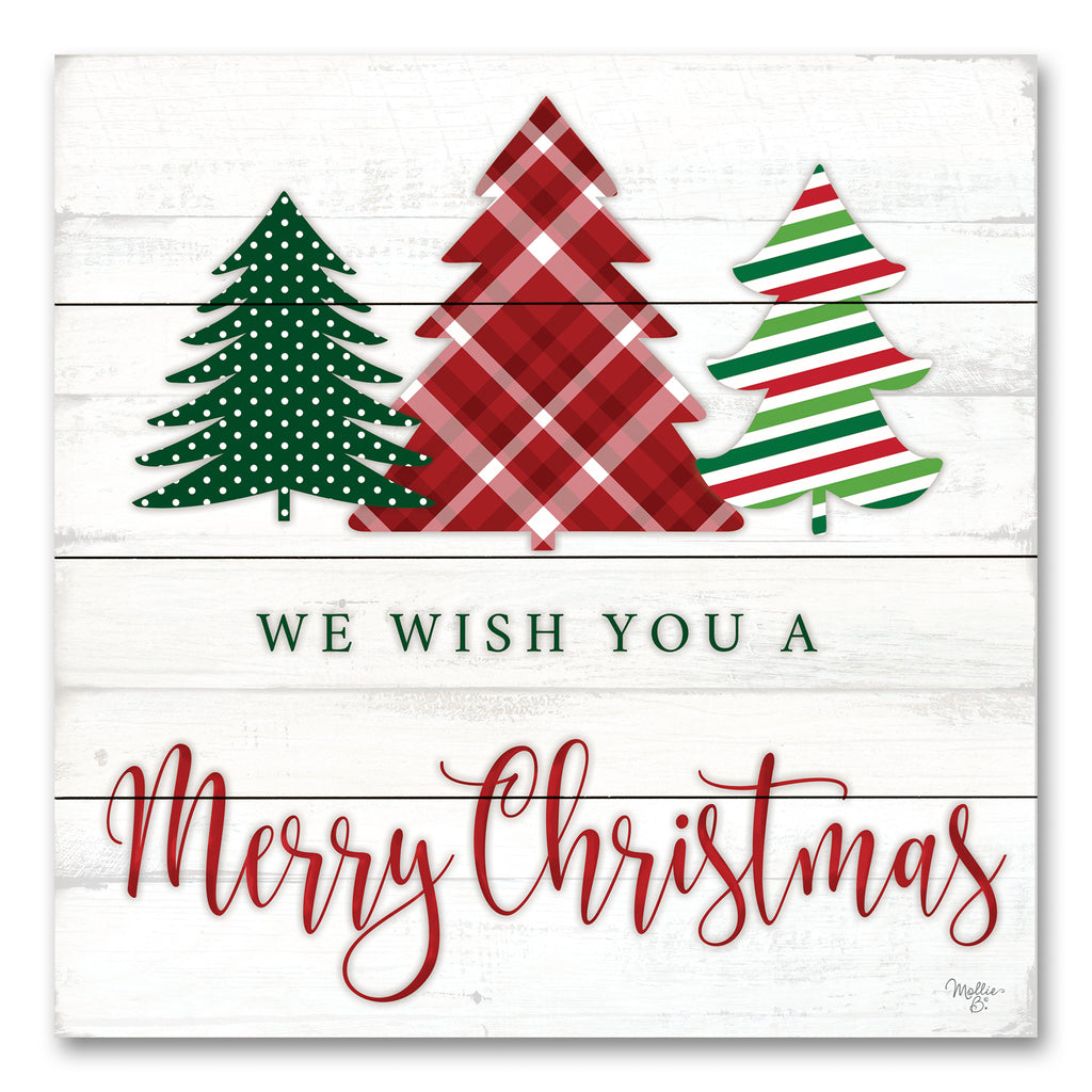 Mollie B. MOL2126PAL - MOL2126PAL - We Wish You a Merry Christmas - 12x12 Christmas, Holidays, Christmas Trees, We Wish You a Merry Christmas, Typography, Signs, Patterns, Lodge, Winter from Penny Lane