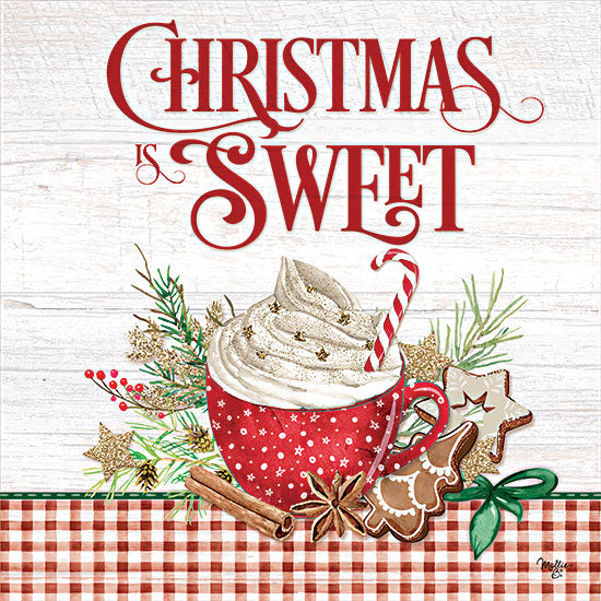 Mollie B. MOL2127 - MOL2127 - Christmas is Sweet - 12x12 Christmas is Sweet, Christmas, Holidays, Cocoa, Kitchen, Cookies, Nature, Plaid, Typography, Signs from Penny Lane