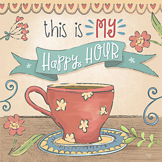 Mollie B. MOL2149 - MOL2149 - Coffee Happy Hour - 12x12 This is My Happy Hour, Coffee Cup, Coffee, Kitchen, Drink, Primitive from Penny Lane