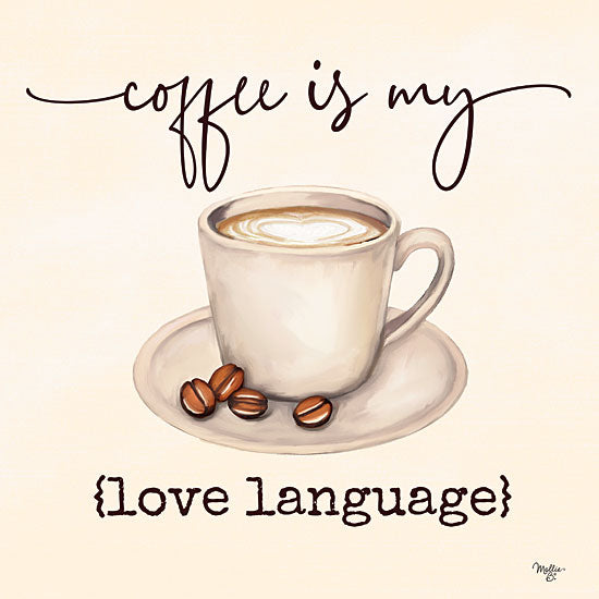 Mollie B. MOL2151 - MOL2151 - Coffee is My Love Language - 12x12 Coffee is My Love Language, Coffee Beans, Coffee, Drink, Kitchen, Signs from Penny Lane