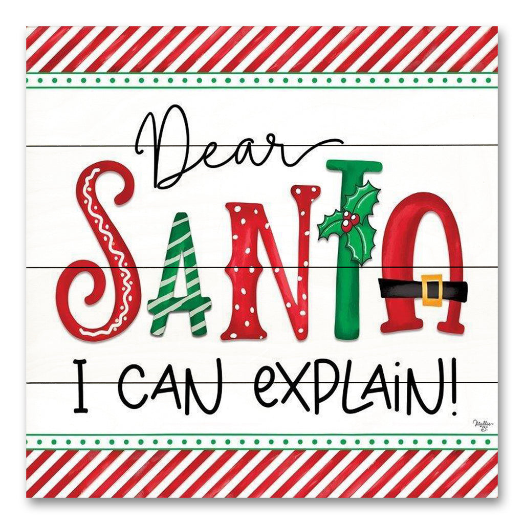 Mollie B. MOL2164PAL - MOL2164PAL - Dear Santa - 12x12 Christmas, Holidays, Typography, Dear Santa I Can Explain, Humorous from Penny Lane