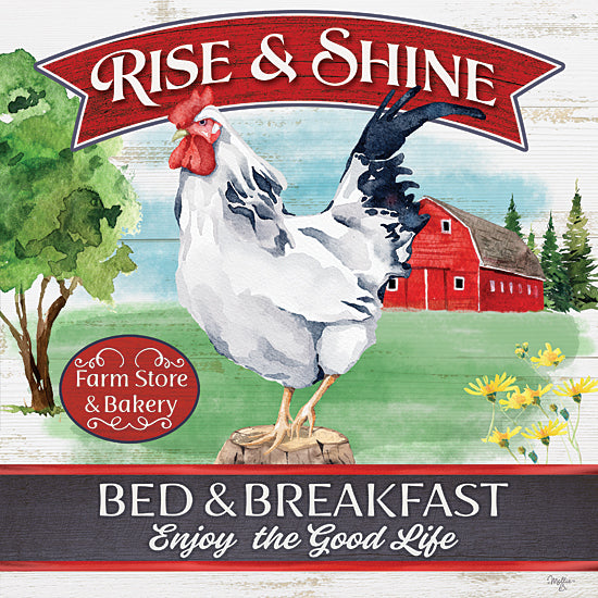 Mollie B. MOL2211 - MOL2211 - Bed & Breakfast - 12x12 Bed & Breakfast, Rooster, Farm, Barn, Signs, Typography from Penny Lane