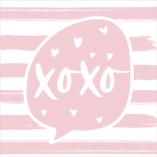 Mollie B. MOL2480 - MOL2480 - XOXO - 12x12 Inspirational, XOXO, Hearts, Pink, White, Love from Penny Lane