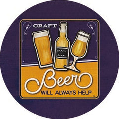 MOL2547RP - Craft Beer will Always Help - 18x18