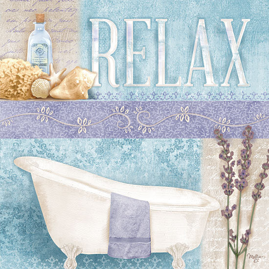 Mollie B. MOL517 - Relax - Relax, Bathtub, Toiletries from Penny Lane Publishing