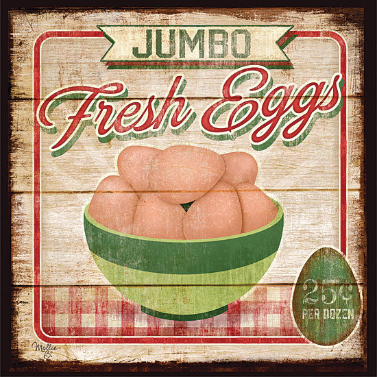 Mollie B. MOL921 - Jumbo Fresh Eggs - Eggs, Bowl, Sign from Penny Lane Publishing