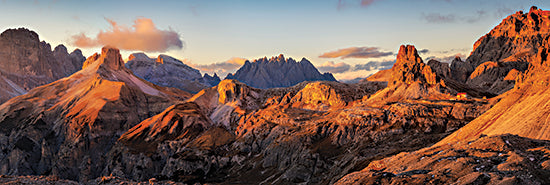 Martin Podt MPP908A - MPP908A - Dolomites Panorama - 36x12 Photography, Mountains, Italy, Mountain Range in Italy, Landscape, Nature from Penny Lane