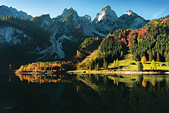 Martin Podt MPP912 - MPP912 - Alps Reflected - 18x12 Photography, Landscape, Mountains, Lake, Alps, Trees, Sunlight, Reflection from Penny Lane