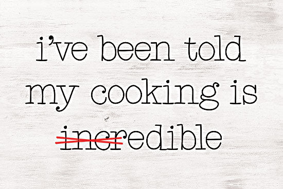 Masey St. Studios MS157 - MS157 - I've Been Told My Cooking is Edible - 16x12 Cooking, Kitchen, Humorous, Signs from Penny Lane