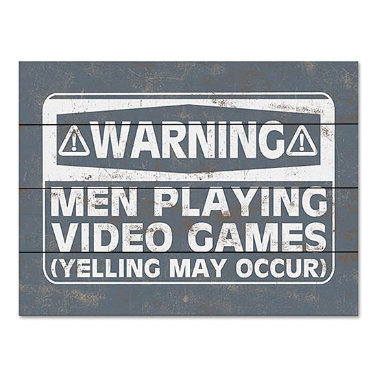 Masey St. Studios MS182PAL - MS182PAL - Men Playing Video Games - 16x12 Men Playing Video Games, Video Games, Tween, Masculine, Humorous, Typography, Signs from Penny Lane