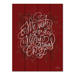 MW102PAL - Floral Merry Christmas - 12x16