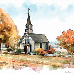 ND133 - Countryside Autumn Church I - 12x12