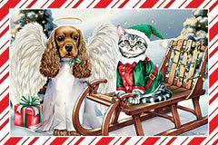 ND276 - Angel Dog and Christmas Cat - 16x12