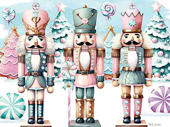 Nicole DeCamp ND319 - ND319 - Candyland Nutcracker Group - 16x12 Christmas, Holidays, Nutcrackers, Winter, Candy, Fantasy, Christmas Trees from Penny Lane