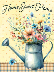 ND357 - Home Sweet Home Spring Flowers - 12x16
