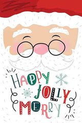 ND377 - Happy Jolly Merry Santa - 12x18