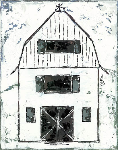 Julie Norkus NOR181 - NOR181 - Shelter Series II - 12x16 Barn, Farm, Abstract, Triptych, Rustic from Penny Lane