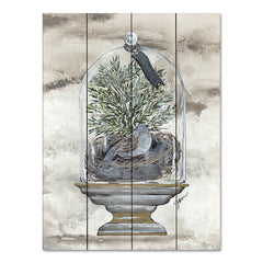 NOR187PAL - Winter Bird Dome - 12x16