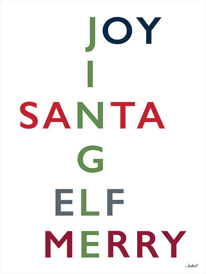 Martina Pavlova PAV295 - PAV295 - Christmas Puzzle - 12x16 Signs, Typography, Christmas, Santa, Elf, Jingle, Joy from Penny Lane