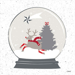 PAV296 - Reindeer Snow Globe - 12x12
