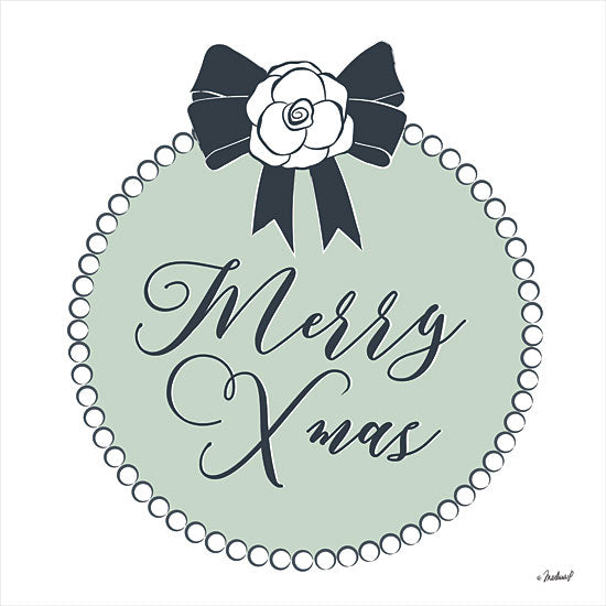 Martina Pavlova PAV300 - PAV300 - Elegant Merry Christmas - 12x12 Signs, Typography, Christmas, Bow, Pearls, Flower from Penny Lane