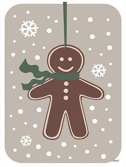 Martina Pavlova PAV325 - PAV325 - Gingerman - 12x16 Gingerbread Man, Ornament, Snow from Penny Lane