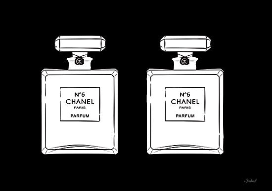 Martina Pavlova PAV352 - PAV352 - Double No. 5   - 16x12 Parfum, Perfume, Chanel No. 5, French,  Black & White, Signs from Penny Lane
