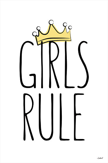 Martina Pavlova PAV357 - PAV357 - Girls Rule    - 12x16 Girl's Rule, Crown, Tween, Signs from Penny Lane