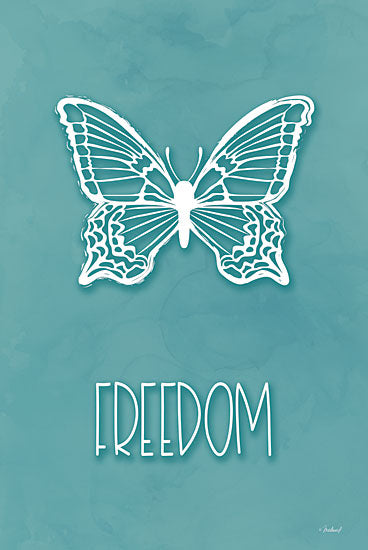 Martina Pavlova PAV506 - PAV506 - Freedom Butterfly - 12x18 Butterfly, Freedom, Typography, Signs, Textual Art, Spring from Penny Lane