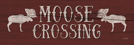 Lauren Rader RAD1090 - Moose Crossing - Moose, Typography, Signs from Penny Lane Publishing