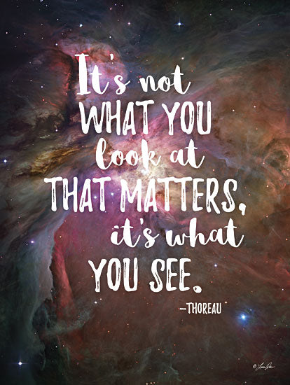 Lauren Rader RAD1187 - It's What You See - Quote, Galaxy, Inspirational, Typography, Sign from Penny Lane Publishing