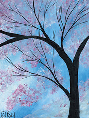 REAR166 - Cherry Blossoms Tree - 12x16