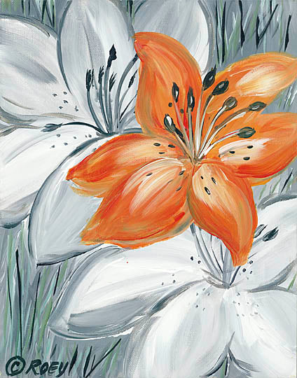tiger lily lane REAR170 - Tiger Lily in Orange - 12x16