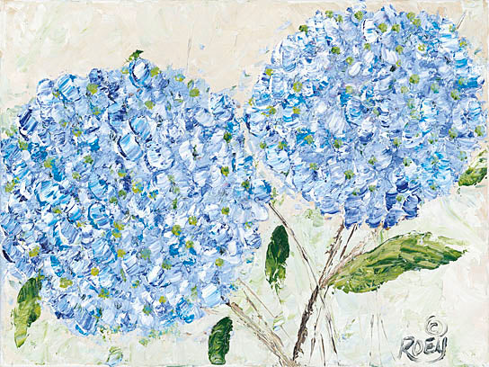 Roey Ebert REAR173 - Blue Hydrangeas I - Contemporary, Floral, Hydrangeas from Penny Lane Publishing