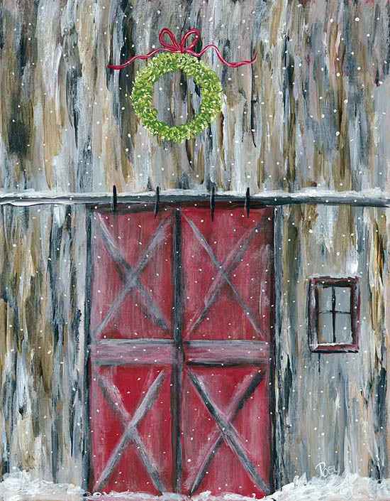 Roey Ebert Licensing REAR255 - REAR255 - Holiday Red Barn Door - 0  from Penny Lane