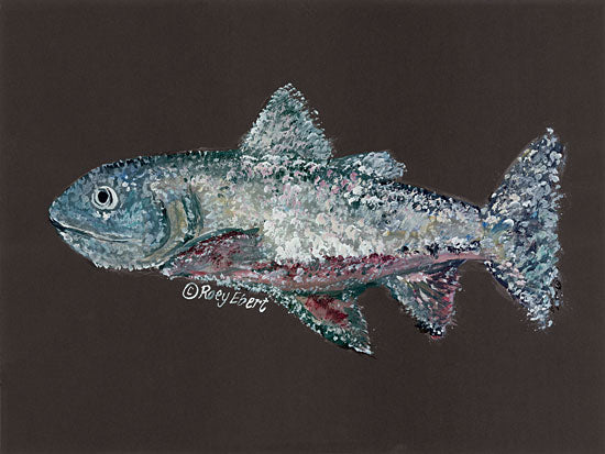Roey Ebert REAR300 - REAR300 - Catch Me if You Can - 16x12 Fish, Abstract, Black Background from Penny Lane