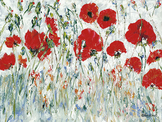 Roey Ebert REAR310 - REAR310 - Renewal - 16x12 Abstract, Poppies, Red Flowers, Contemporary from Penny Lane